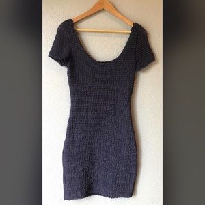 Anthropologie Pins and Needles Ruffle Fitted Dress